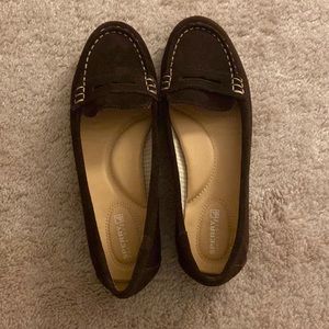 womens brown sperry loafers